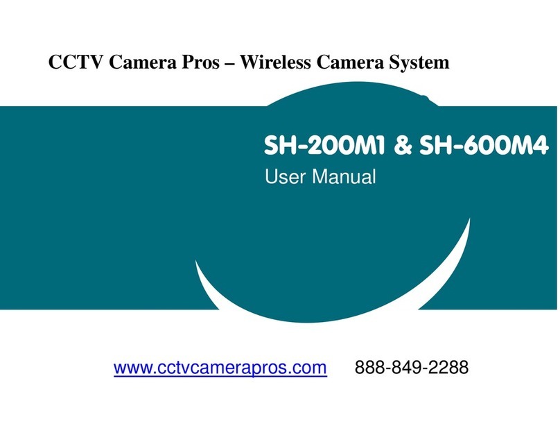 cctv camera pros SH-200M1 Manuel utilisateur