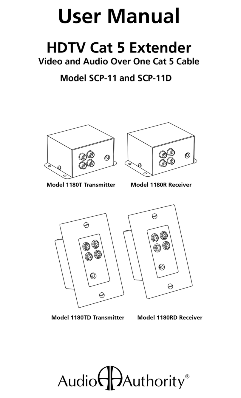 Audio Authority SCP-11 Manuel utilisateur