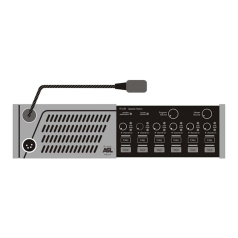 ASL INTERCOM PS 630 Manuel utilisateur