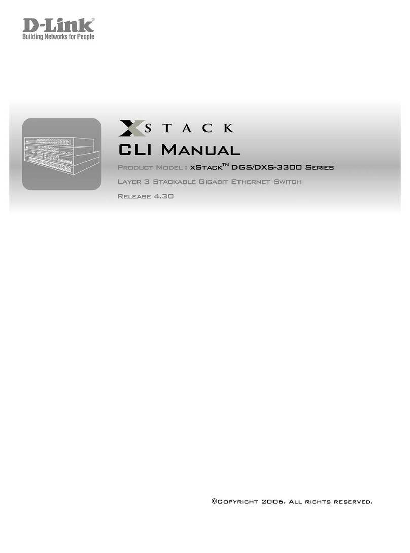 D-Link xStackTM DGS-3300 Manuel utilisateur