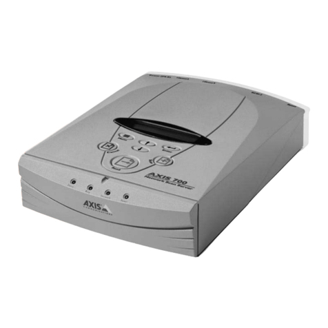 Axis 700 Manuel utilisateur