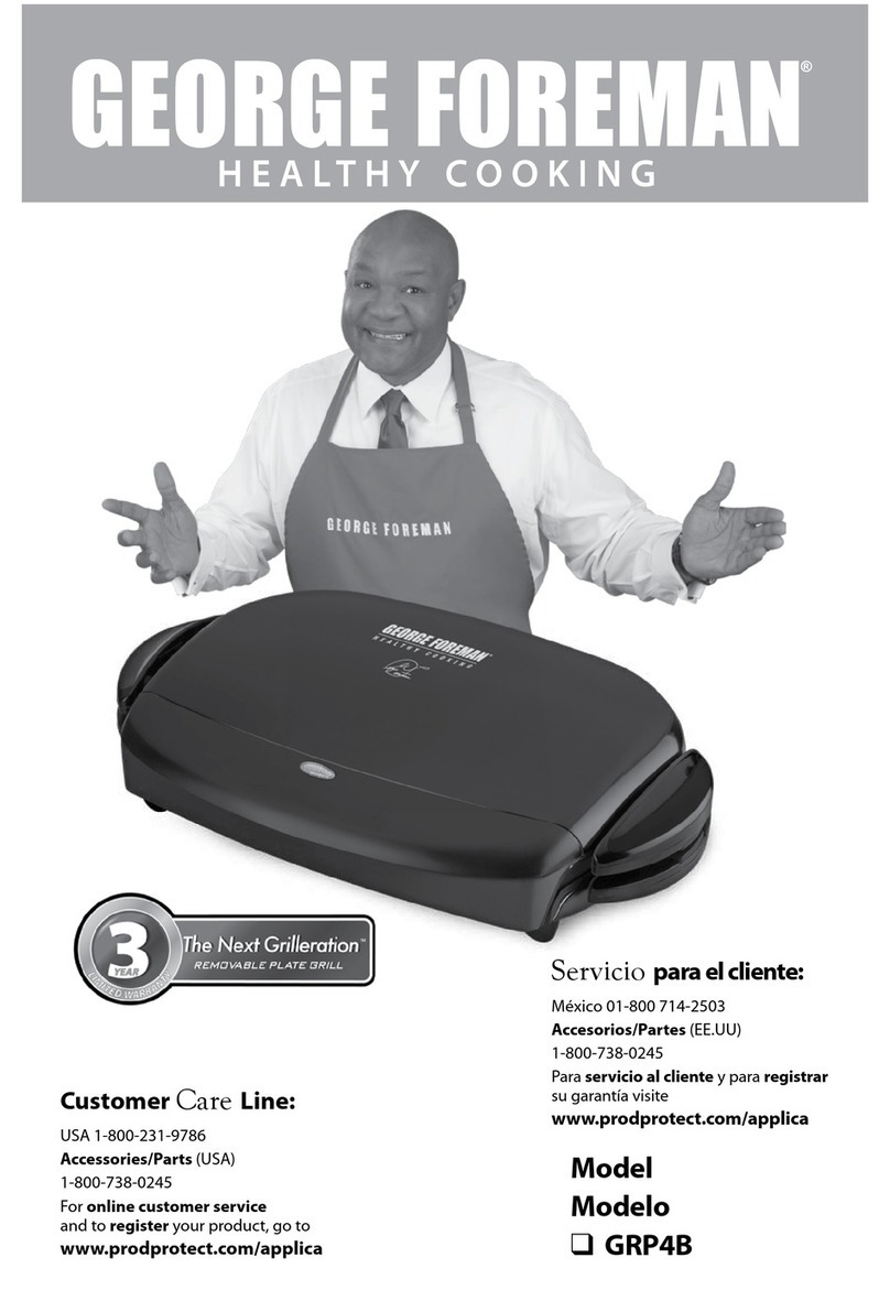 George Foreman GRP4B Instructions d'installation