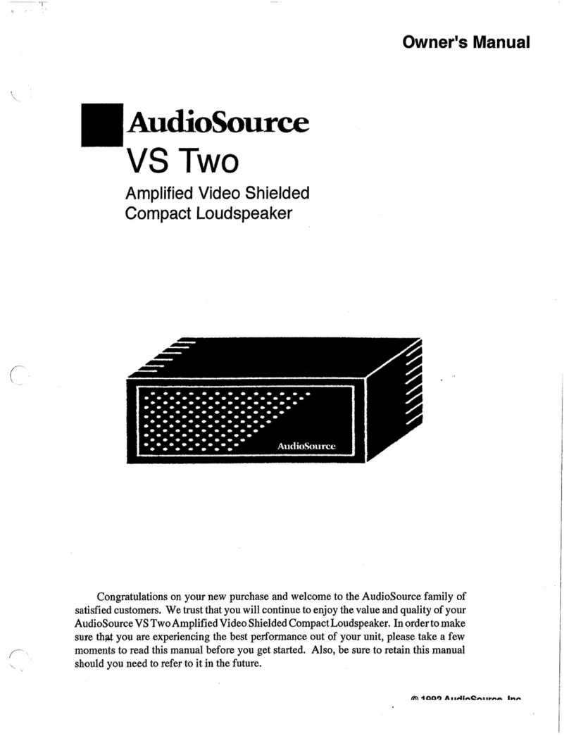 AudioSource VS Two Manuel utilisateur AudioSource VS Two Manuel utilisateur