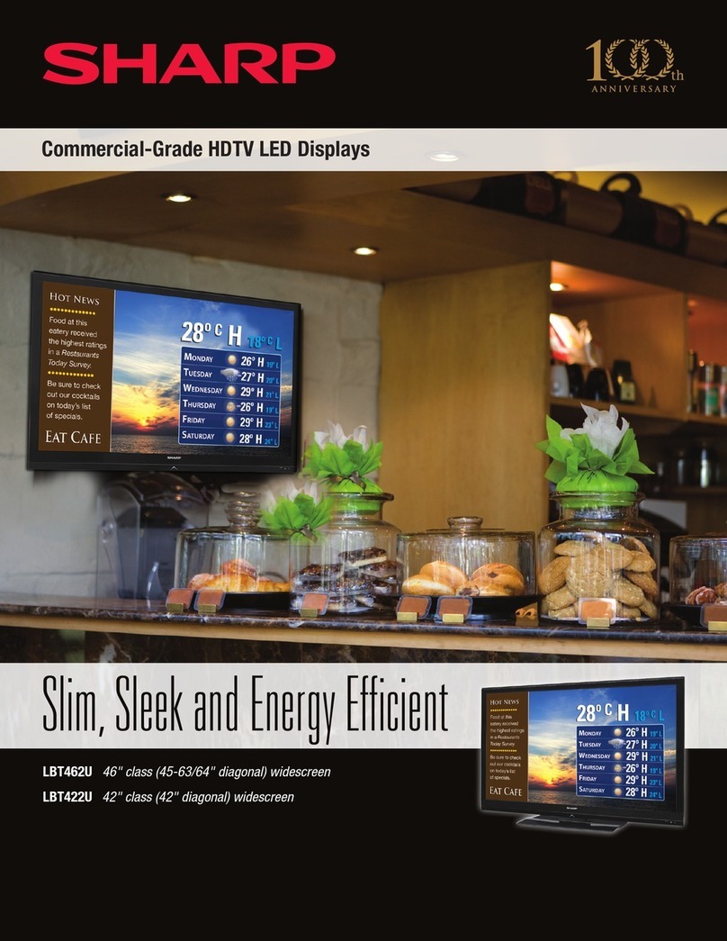 Sharp Aquos LB-T462U Manuel utilisateur