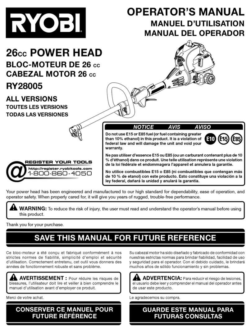 Ryobi RY28005 Manuel utilisateur
