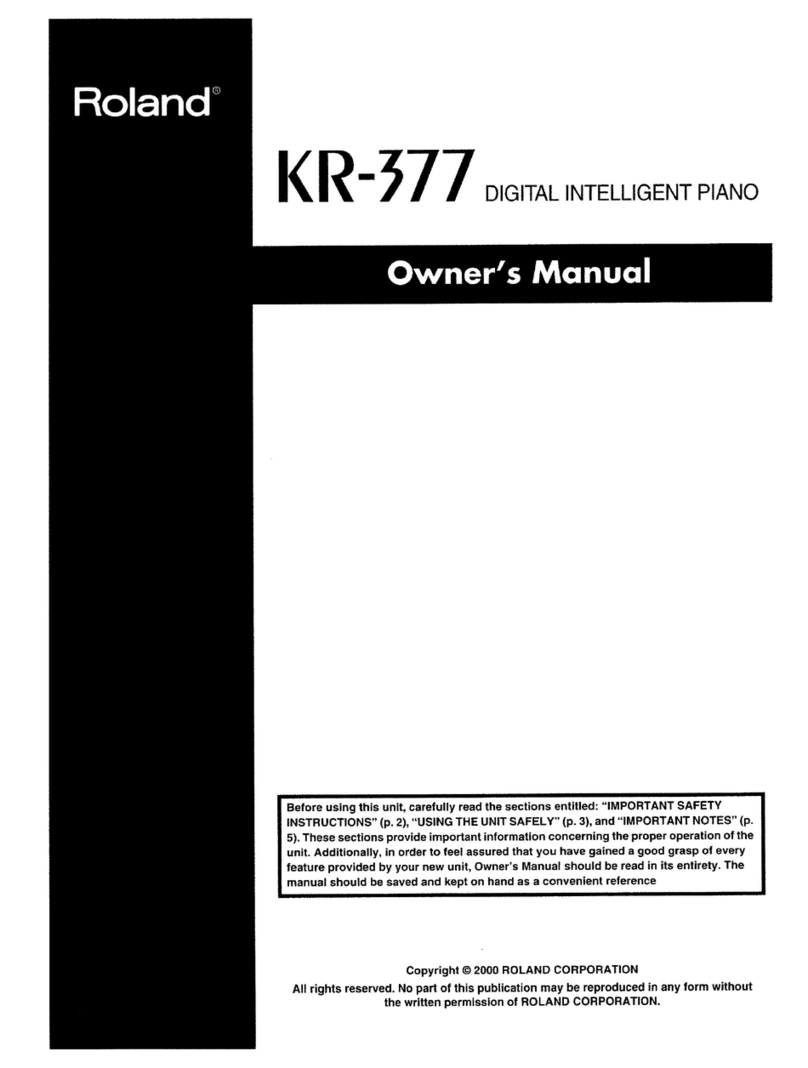 Roland KR-377 Manuel utilisateur