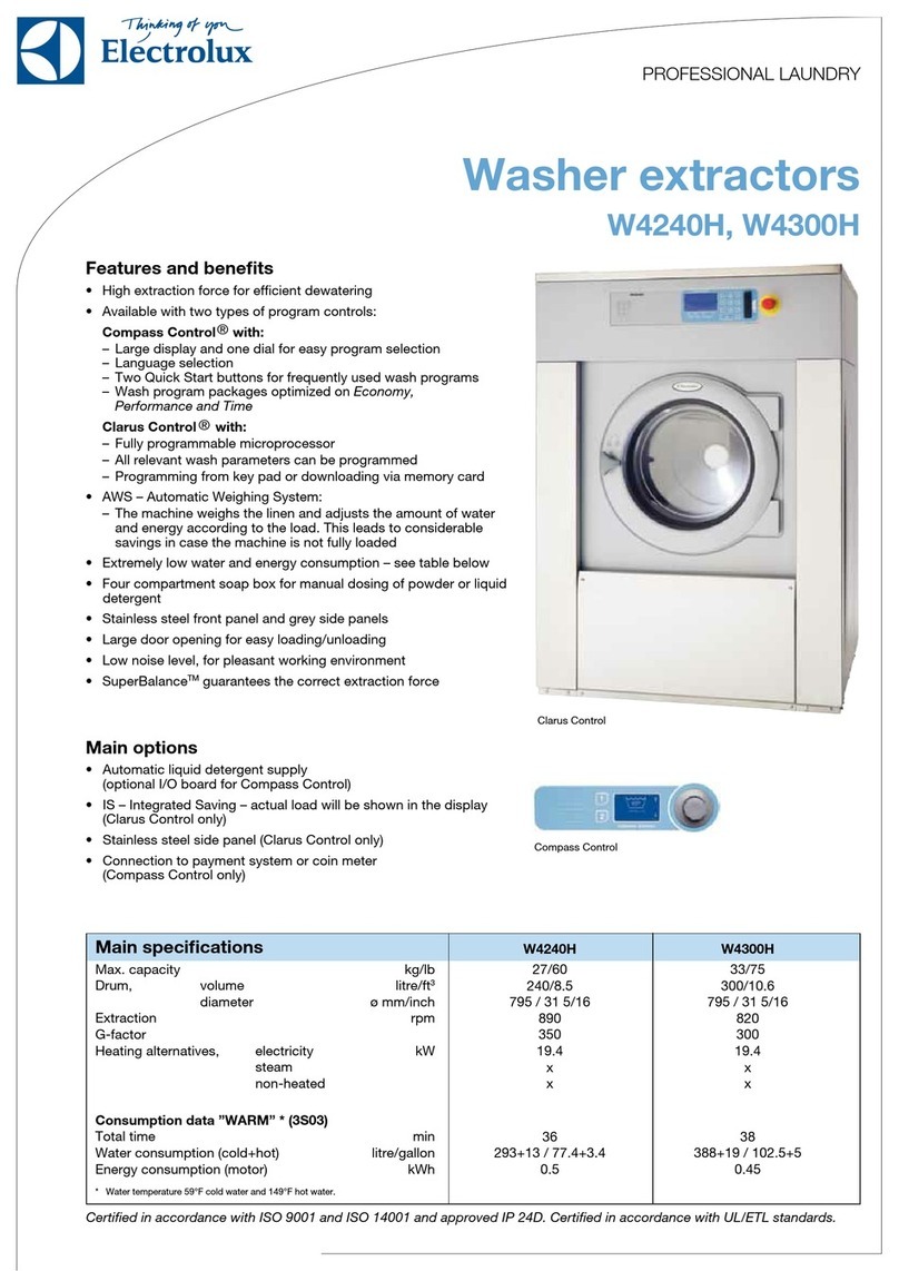 Electrolux W4240H Manuel utilisateur