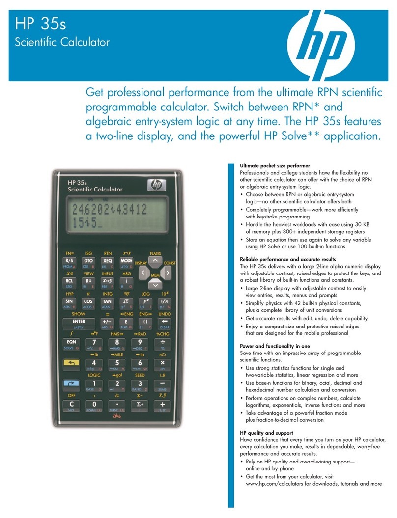 HP 35s Manuel utilisateur