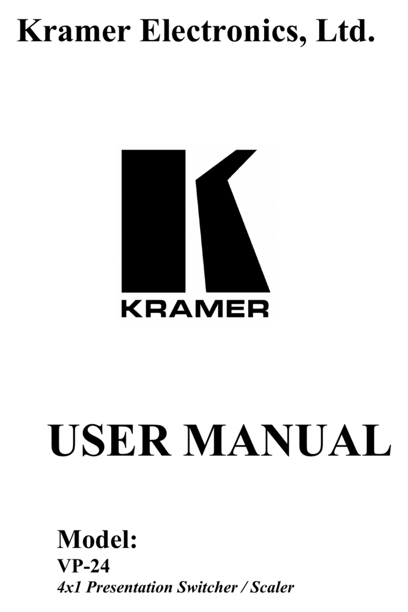 Kramer VP-24 Manuel utilisateur Kramer VP-24 Manuel utilisateur