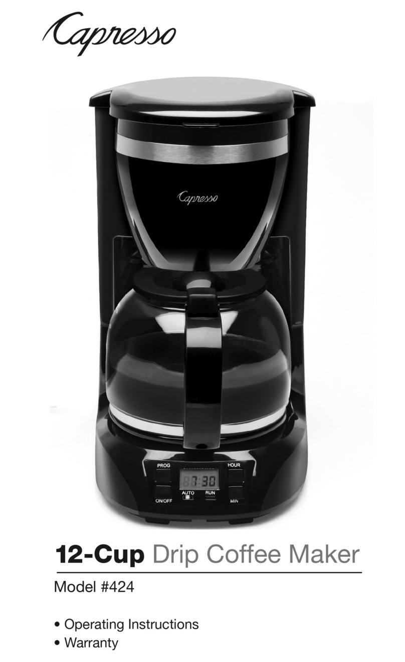 Capresso 424 Manuel utilisateur