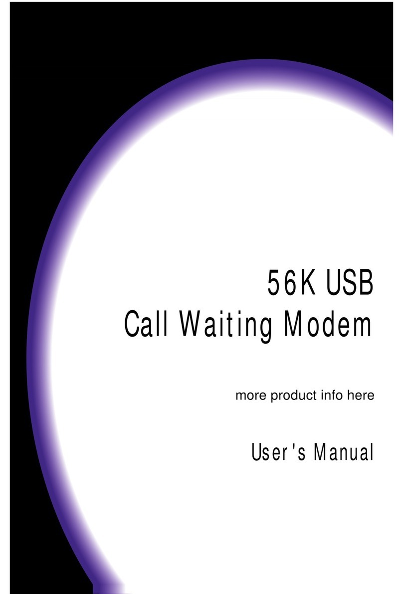 ActionTec 56K USB Call Waiting Modem Manuel utilisateur ActionTec 56K USB Call Waiting Modem Manuel utilisateur