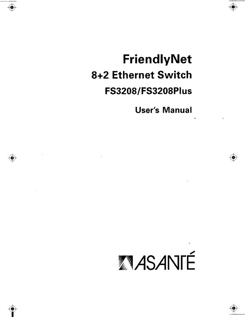 Asante FriendlyNet FS3208 Manuel utilisateur