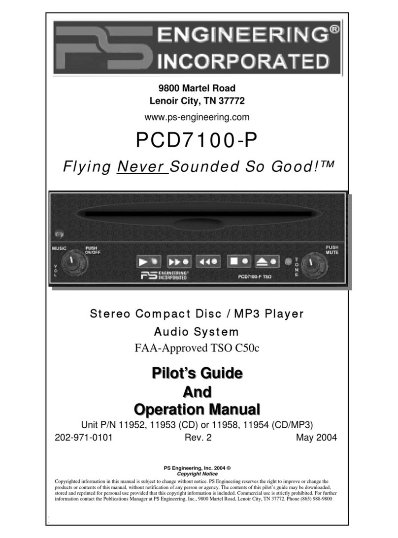 PS Engineering PCD7100-P Manuel utilisateur