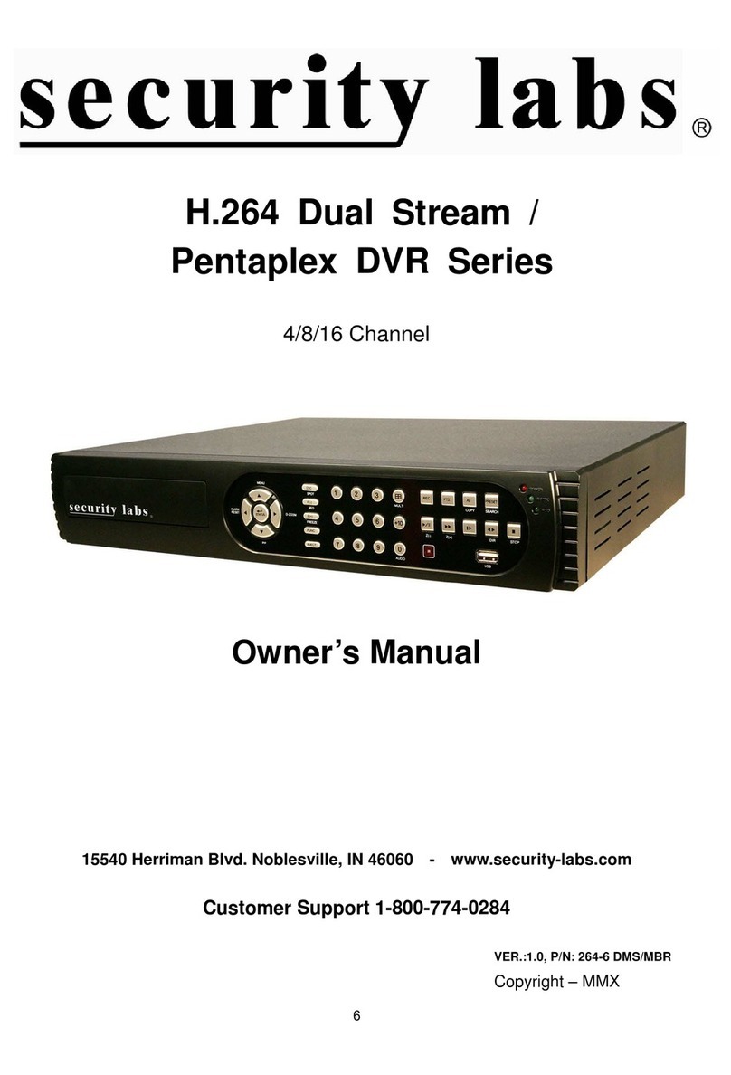 Security Labs H.264 Manuel utilisateur