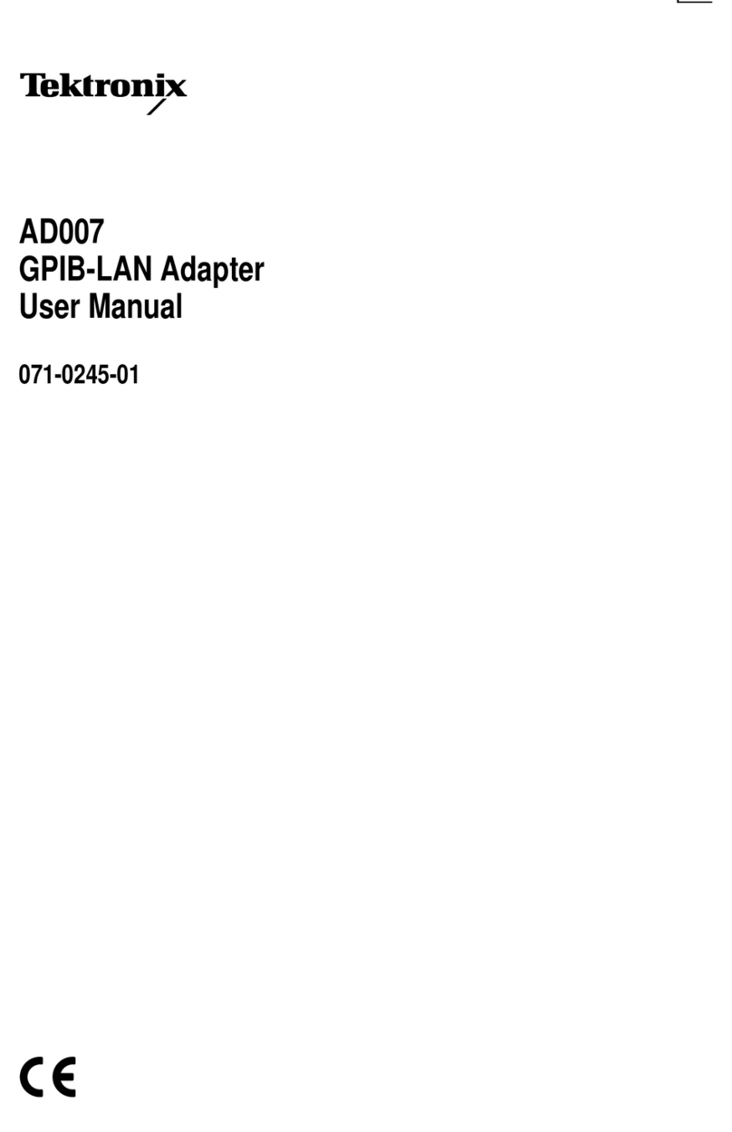 Tektronix AD007 Manuel utilisateur