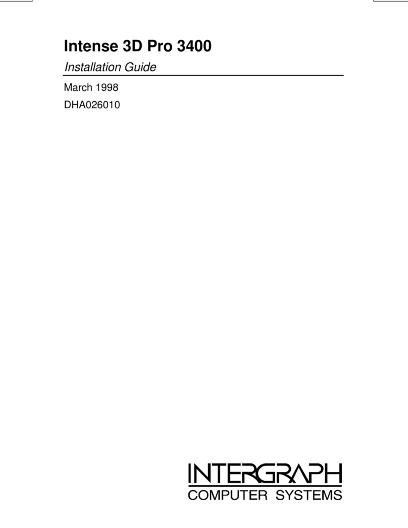 Intergraph Intense 3D Pro 3400 Manuel utilisateur
