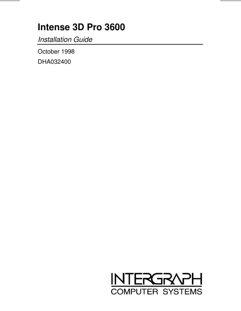 Intergraph Intense 3D Pro 3600 Manuel utilisateur