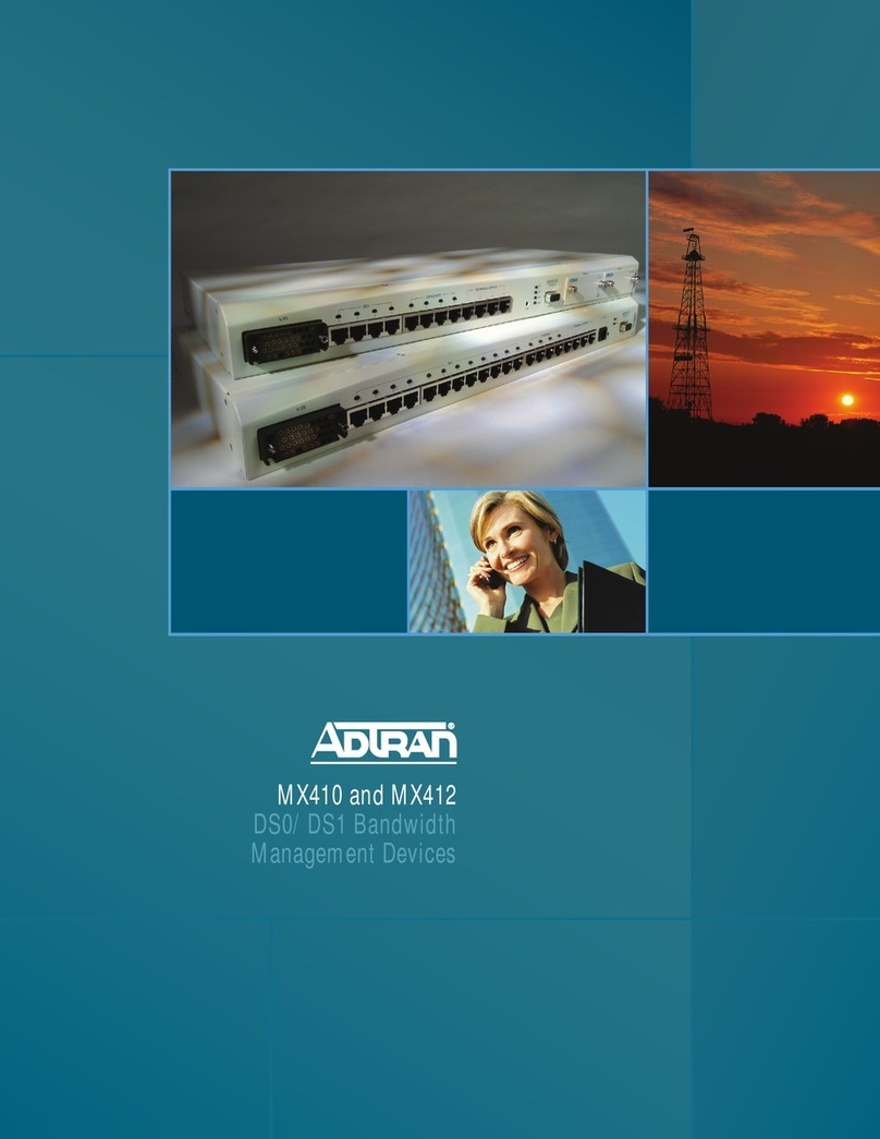ADTRAN MX410 Manuel utilisateur