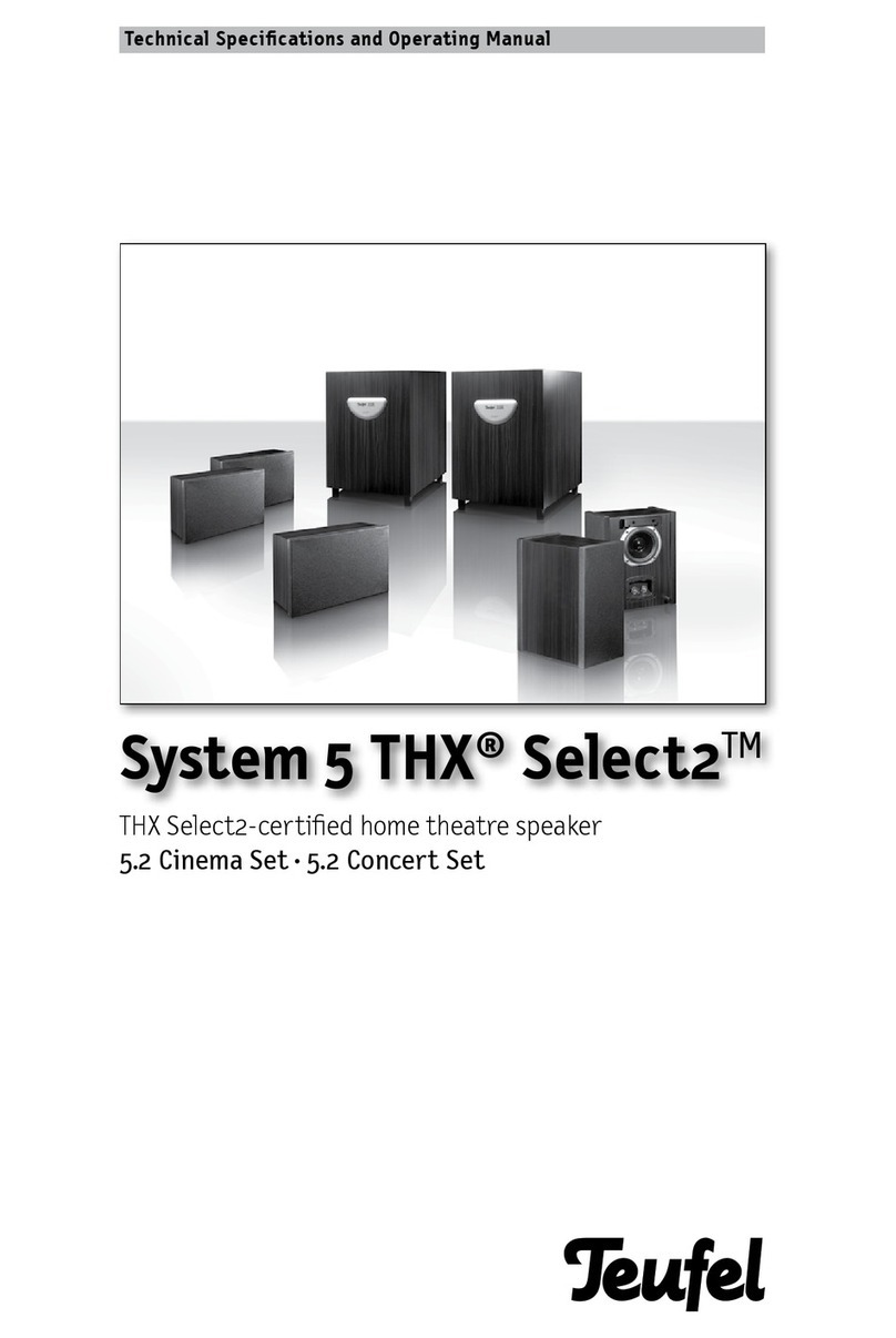 Teufel System 5 THX Select2 Manuel utilisateur