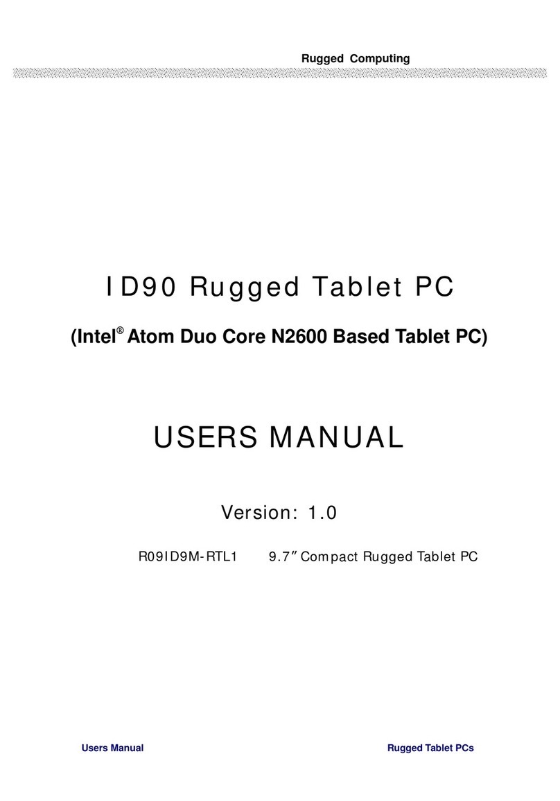 Rugged Computing M970D Manuel utilisateur