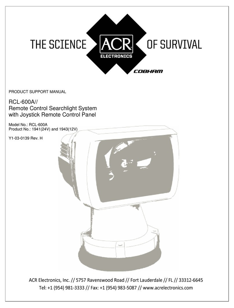 ACR Electronics RCL-600A - SCHEMA REV A Instructions d'installation