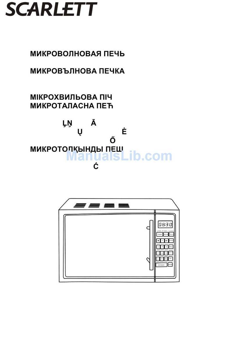 Scarlett SC-1700 Manuel utilisateur Scarlett SC-1700 Manuel utilisateur