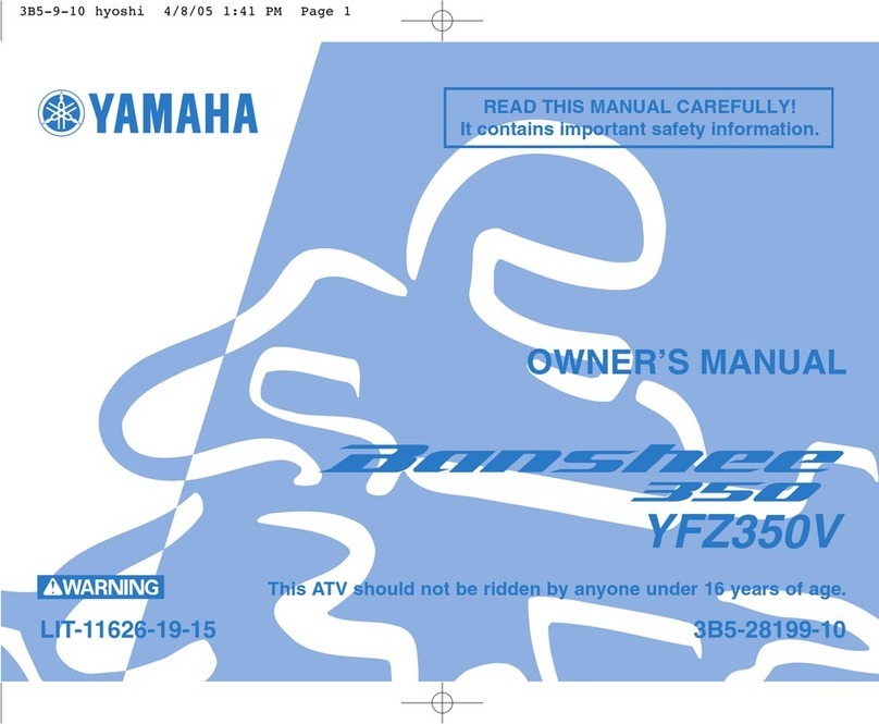Yamaha BANSHEE 350 Manuel utilisateur