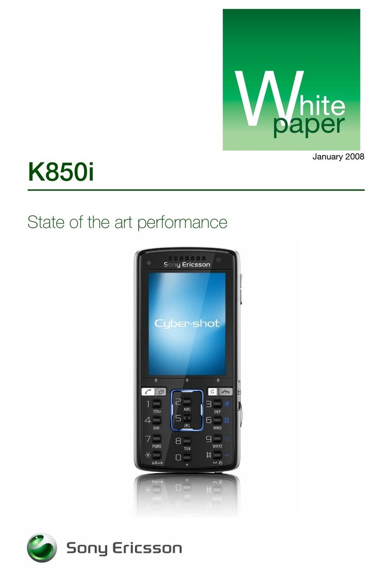 Sony Ericsson Cyber-shot K850i Guide de référence rapide