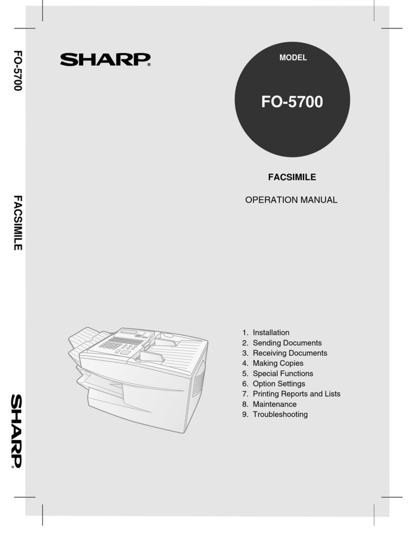 Sharp FO-5700 Manuel utilisateur
