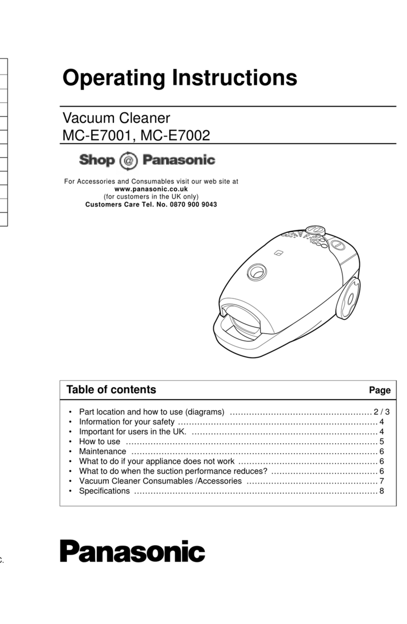 Panasonic MC-E7001 Manuel utilisateur