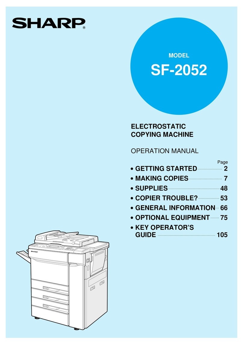 Sharp SF-2052 Manuel utilisateur