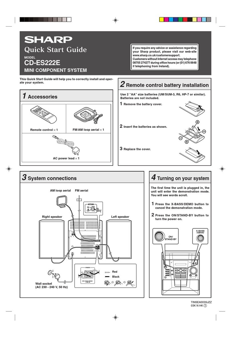 Sharp CD-ES222E Manuel utilisateur