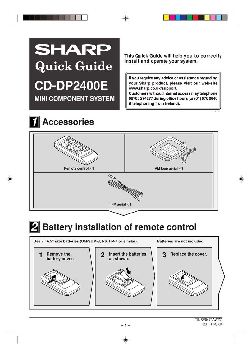 Sharp CD-DP2400E Manuel utilisateur