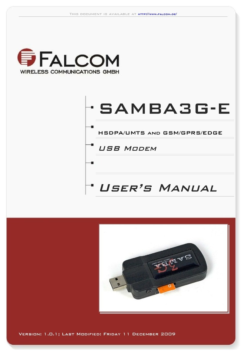 FALCOM SAMBA3G-E Manuel utilisateur