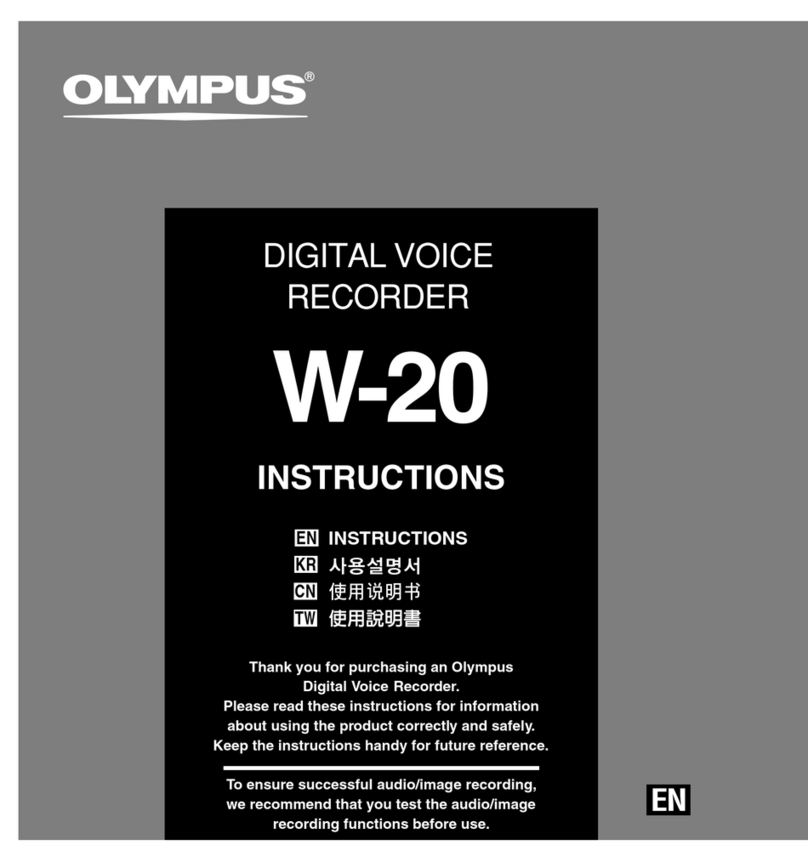 Olympus W 20 Manuel utilisateur