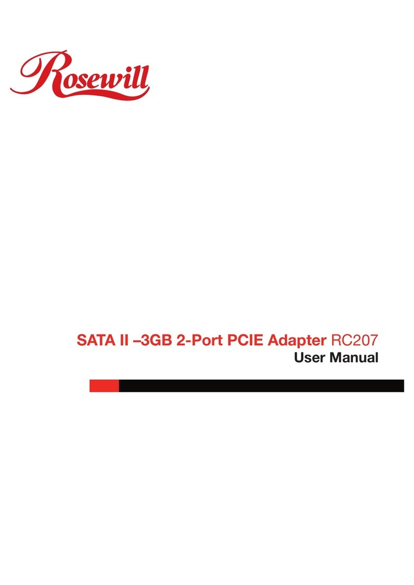 Rosewill RC207 Manuel utilisateur Rosewill RC207 Manuel utilisateur