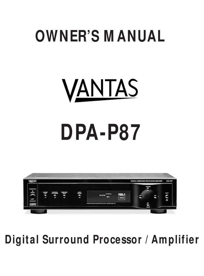 VANTAS DPA-P87 Manuel utilisateur