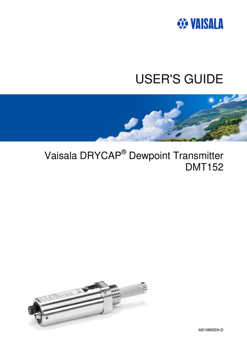 Vaisala Drycap DMT152 Manuel utilisateur