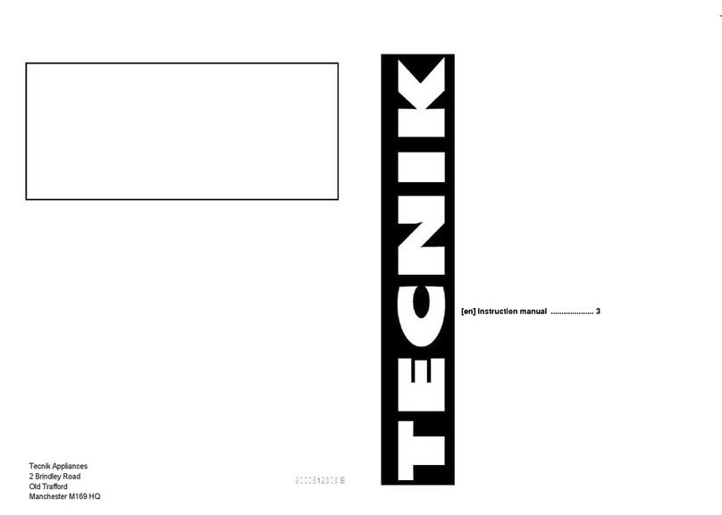 Tecnik Hob Manuel utilisateur Tecnik Hob Manuel utilisateur