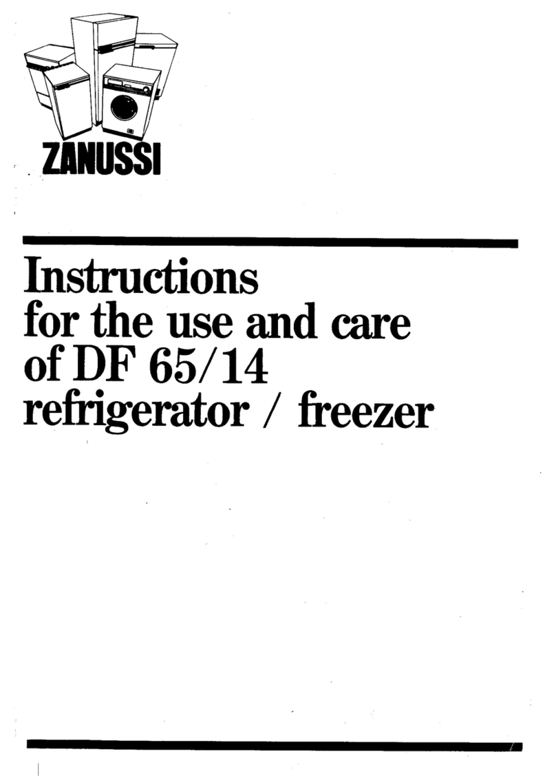 Zanussi DF 65/14 Instructions d'utilisation et de sécurité Zanussi DF 65/14 Instructions d'utilisation et de sécurité