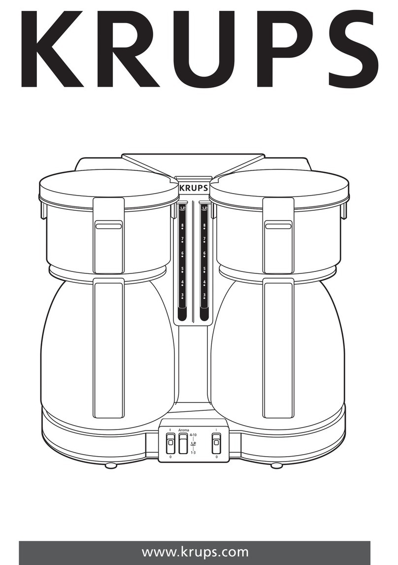 Krups Coffee Machine Manuel utilisateur