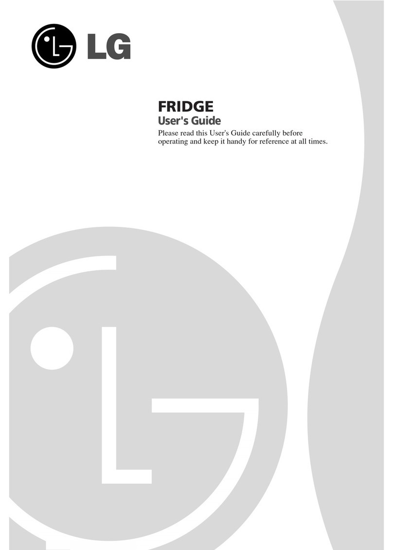 LG Fridge freezer Manuel utilisateur