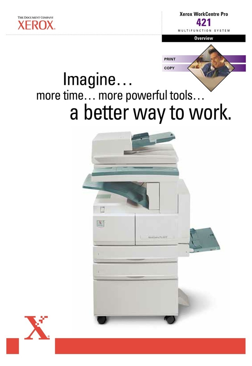 Xerox WorkCentre Pro 421 Manuel utilisateur