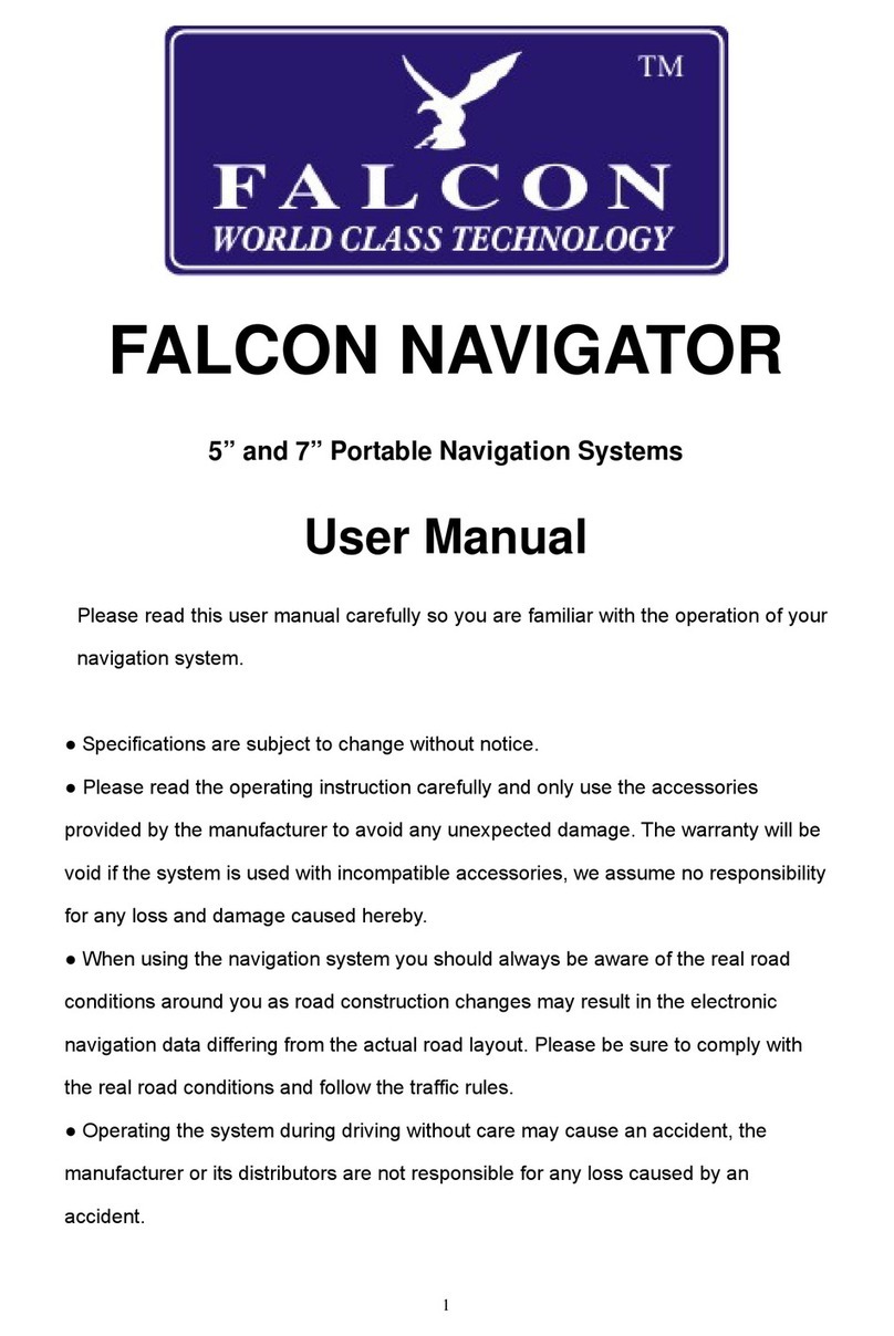 Falcon NAVIGATOR Manuel utilisateur