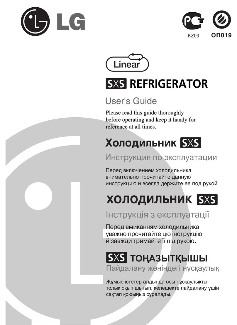 LG REFRIGERATOR Manuel utilisateur