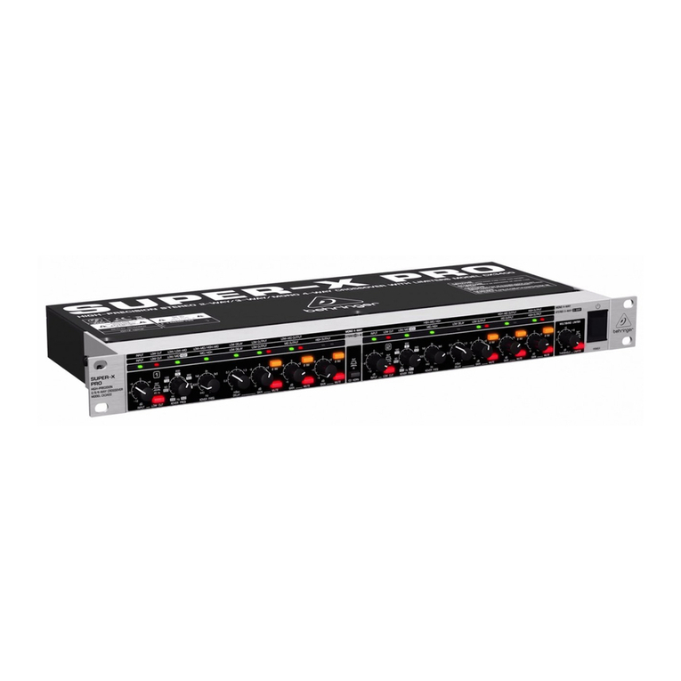 Behringer Super-X Pro CX3400 Manuel utilisateur