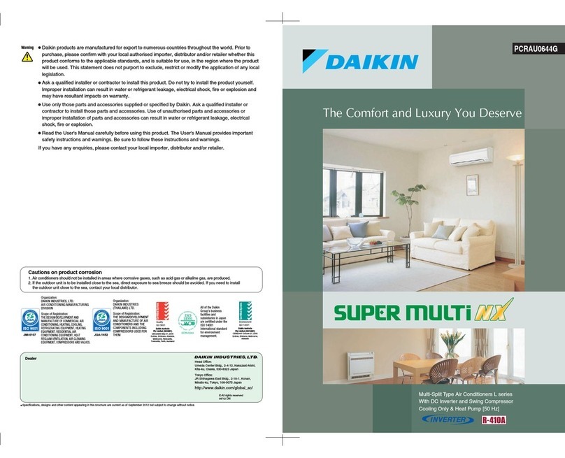 Daikin Super Multi NX Guide d'installation