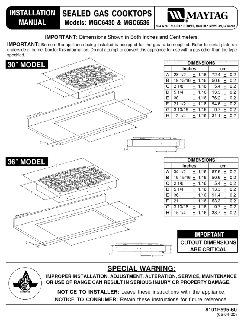Maytag MGC6430 Manuel utilisateur