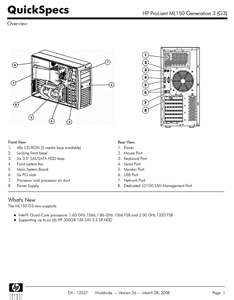 HP ML150 - ProLiant - G6 Guide d'installation