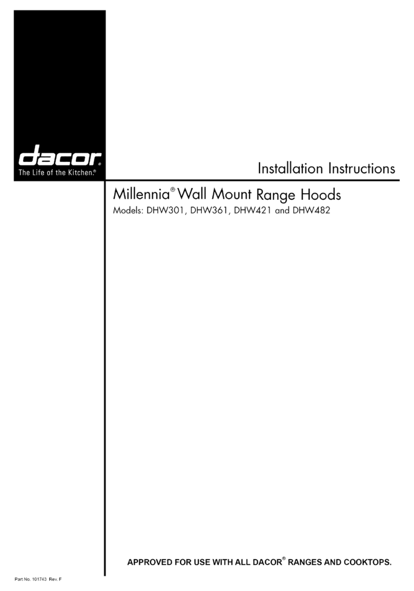 Dacor DHW301 Manuel utilisateur